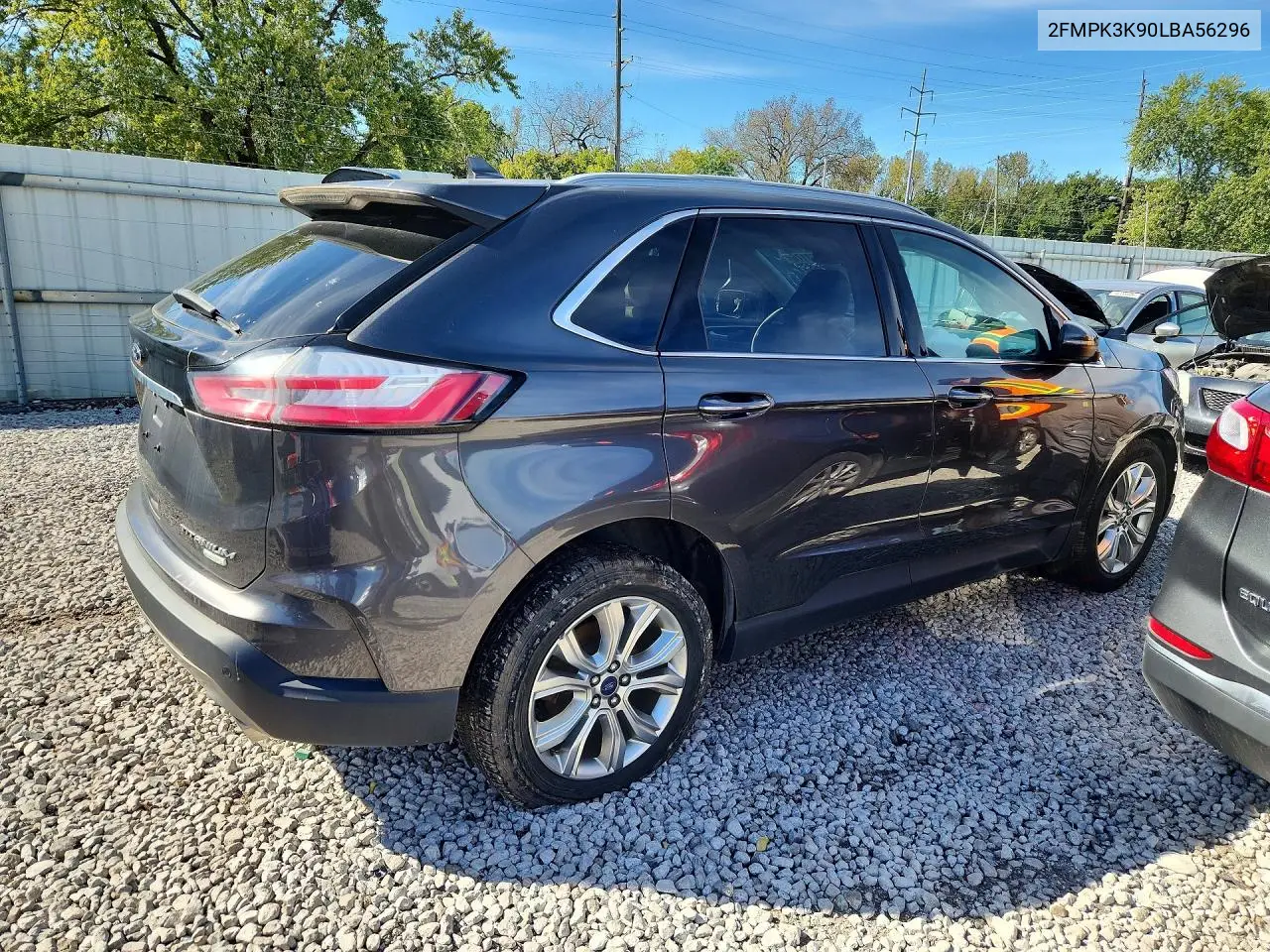 2020 FORD EDGE VIN 2FMPK3K90LBA56296 — фото 3