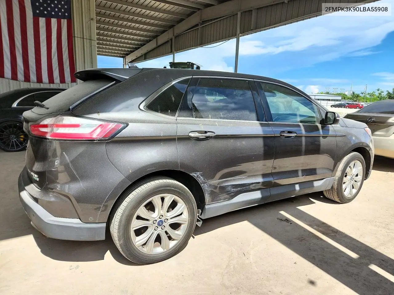 2020 FORD EDGE VIN 2FMPK3K90LBA55908 — фото 3