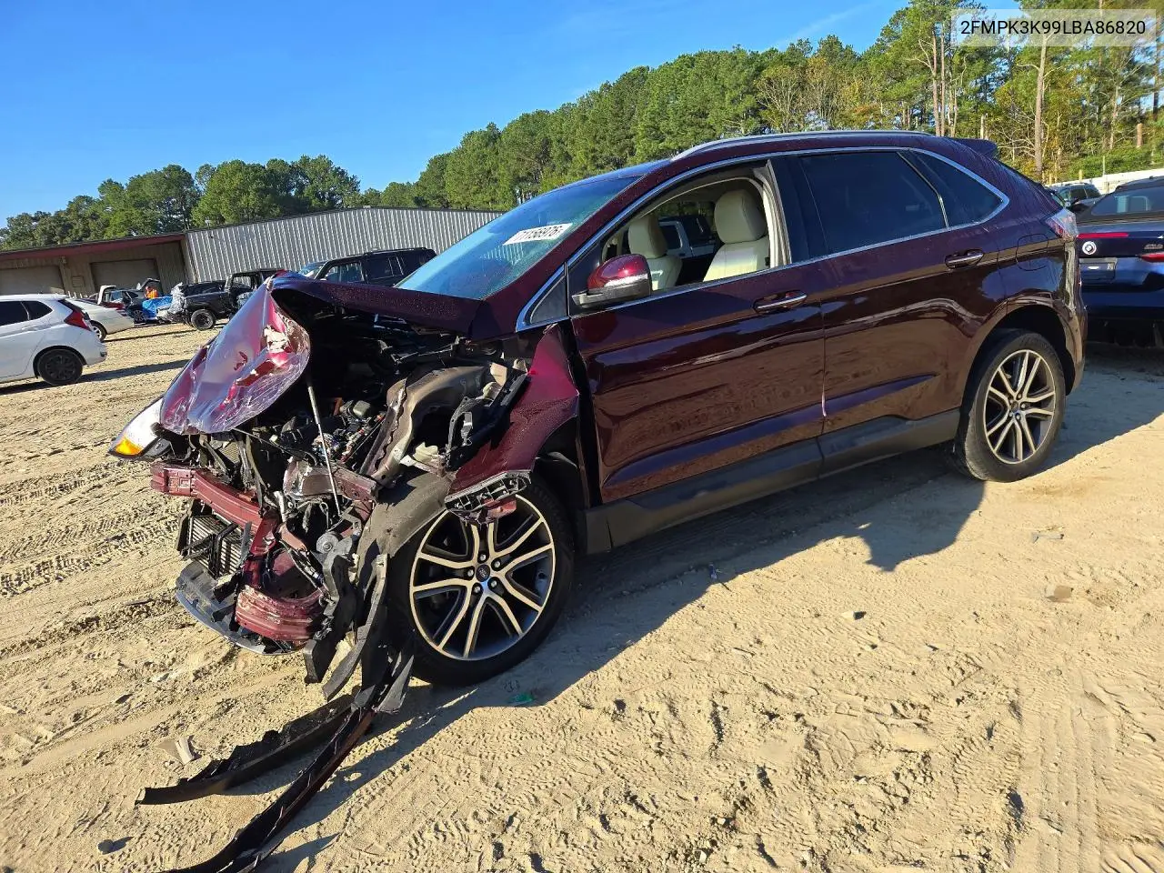 FORD EDGE 2020, VIN 2FMPK3K99LBA86820