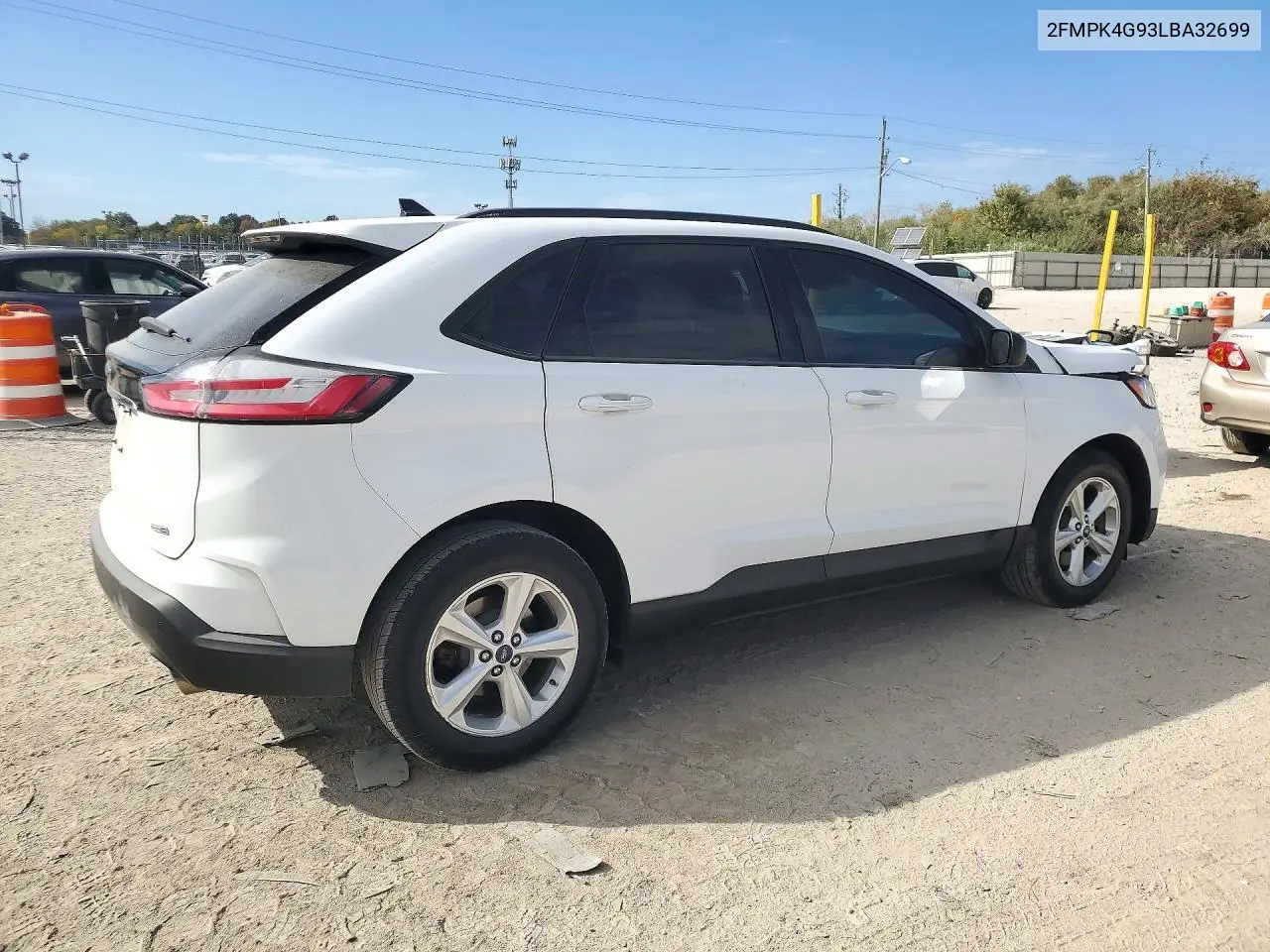 2020 FORD EDGE VIN 2FMPK4G93LBA32699 — фото 3