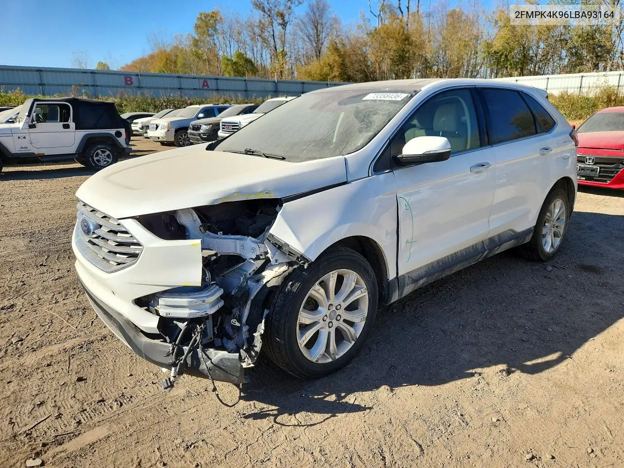 FORD EDGE 2020, VIN 2FMPK4K96LBA93164