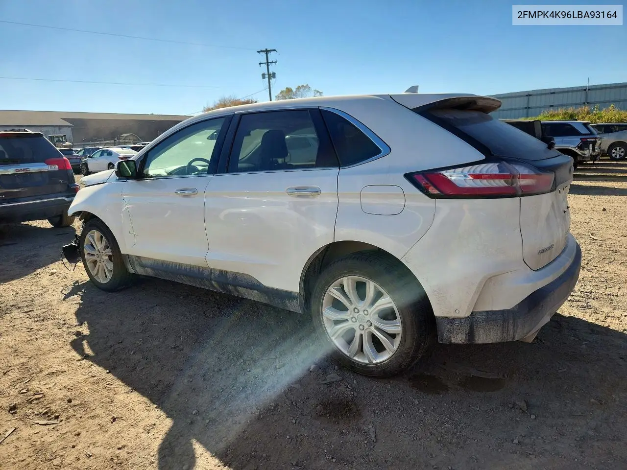 2020 FORD EDGE VIN 2FMPK4K96LBA93164 — фото 2