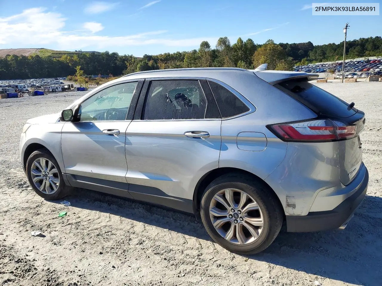 2020 FORD EDGE VIN 2FMPK3K93LBA56891 — фото 2