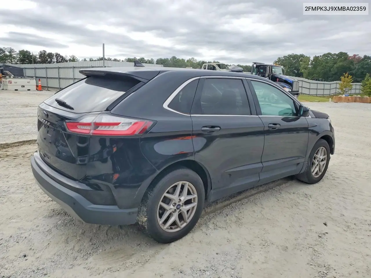 2021 FORD EDGE VIN 2FMPK3J9XMBA02359 — фото 3