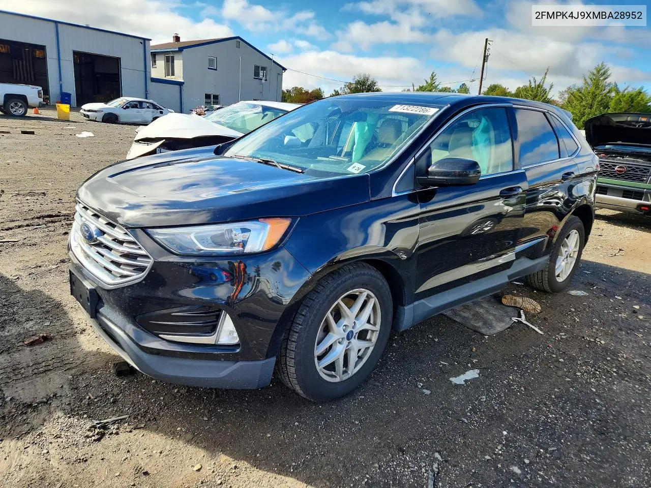 FORD EDGE 2021, VIN 2FMPK4J9XMBA28952