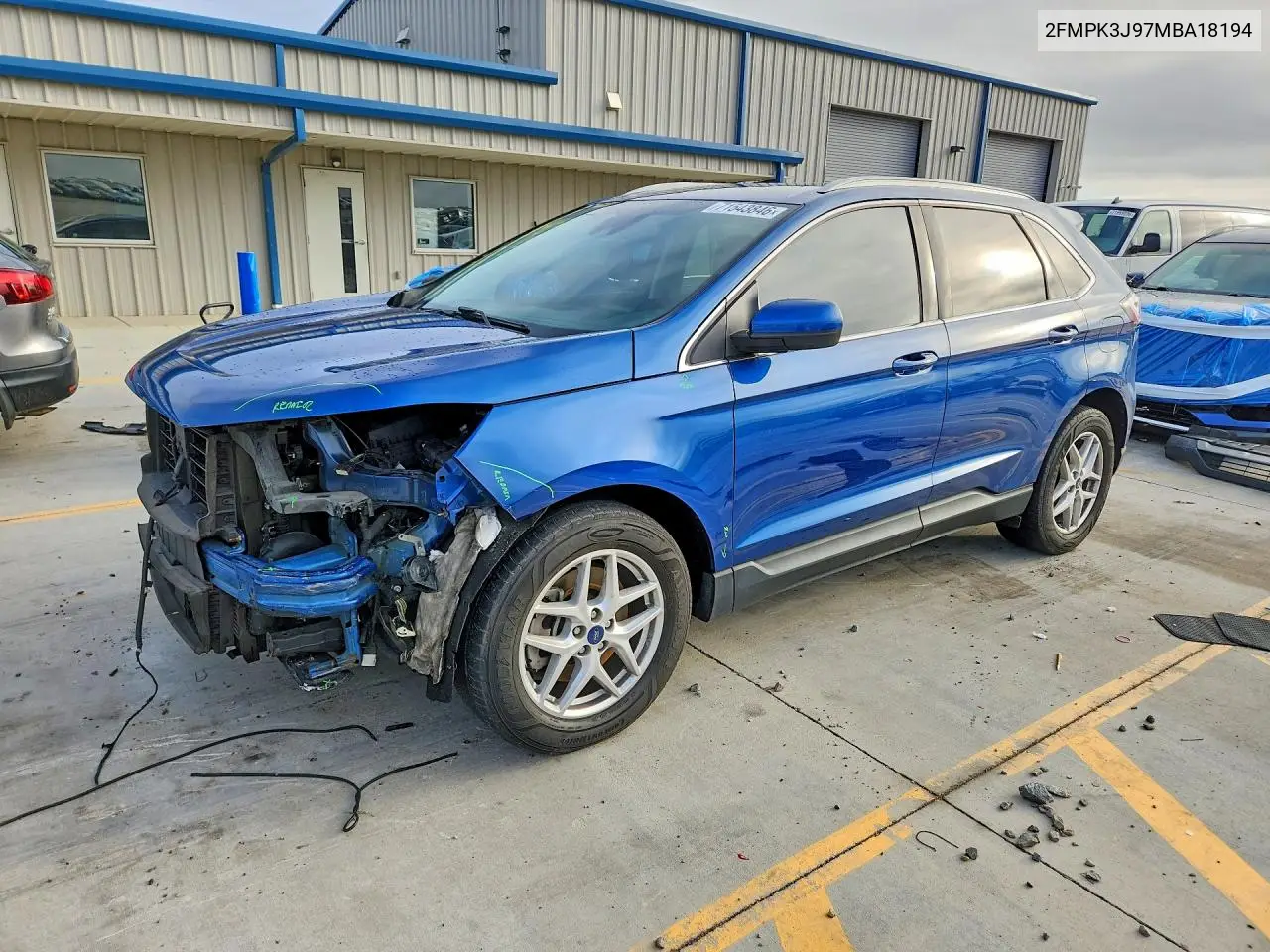 FORD EDGE 2021, VIN 2FMPK3J97MBA18194