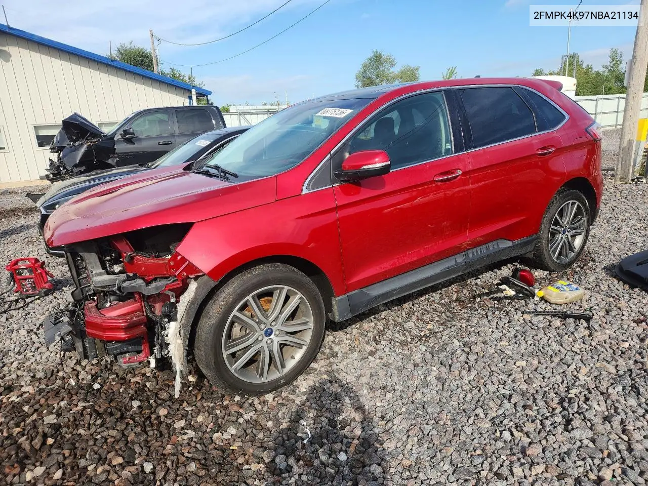 FORD EDGE 2022, VIN 2FMPK4K97NBA21134