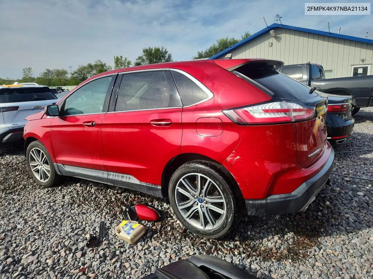 2022 FORD EDGE VIN 2FMPK4K97NBA21134 — фото 2