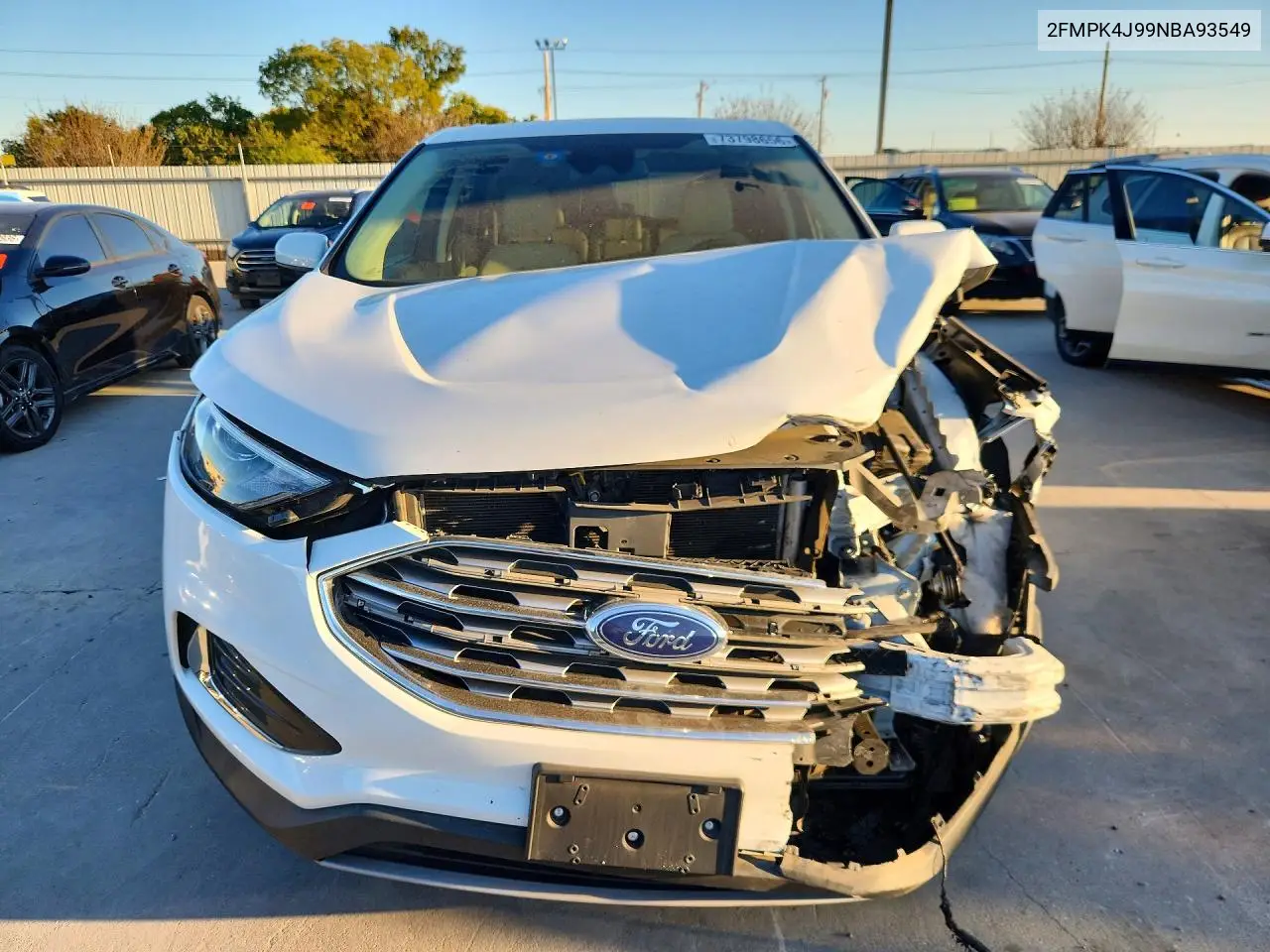 2022 FORD EDGE VIN 2FMPK4J99NBA93549 — фото 5