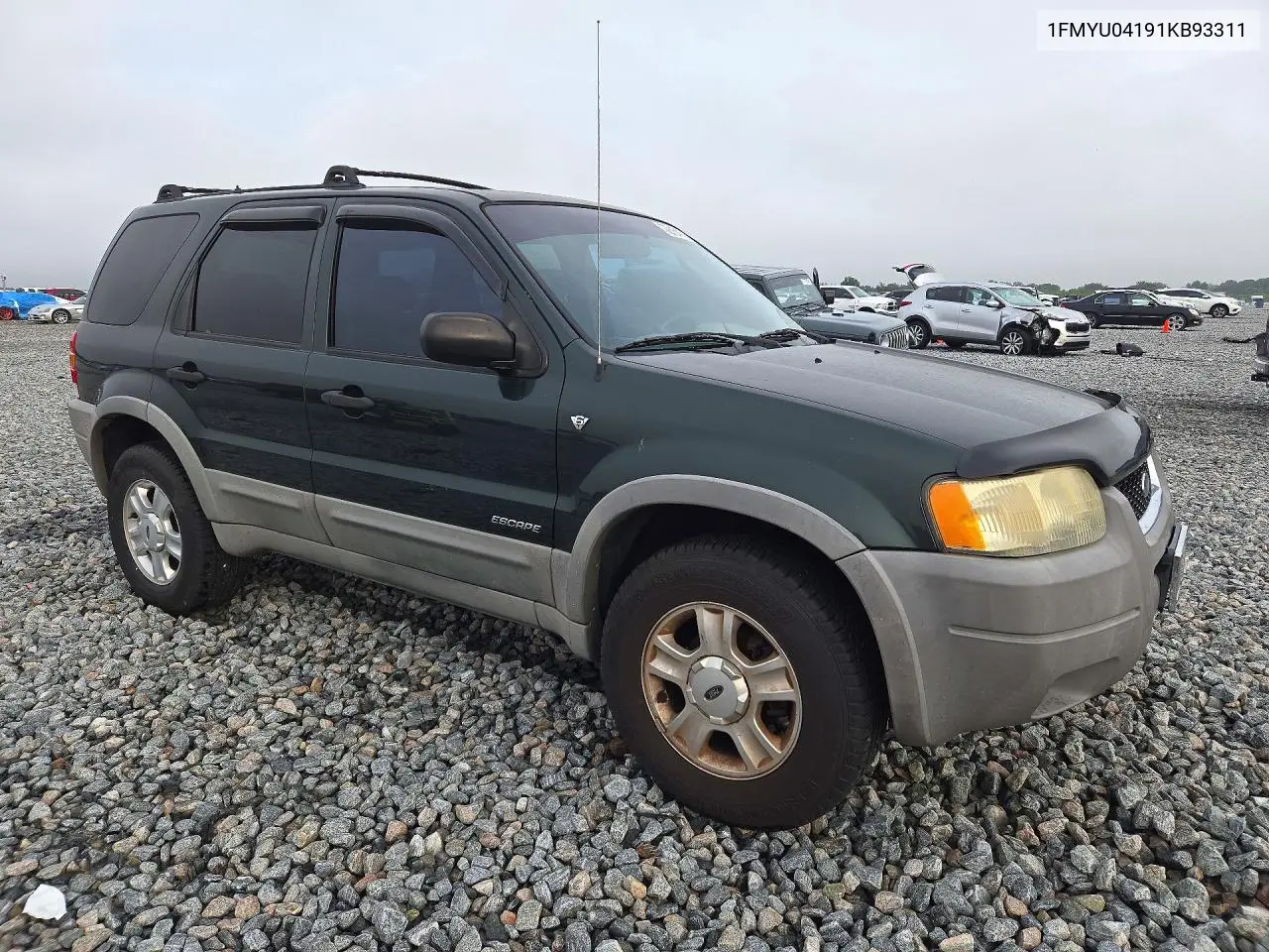2001 FORD ESCAPE VIN 1FMYU04191KB93311 — фото 4