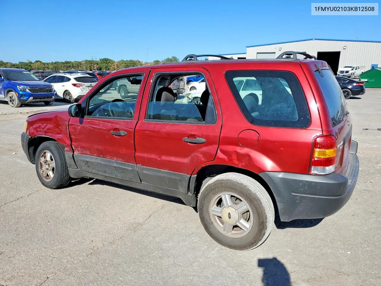 2003 FORD ESCAPE VIN 1FMYU02103KB12508 — фото 2