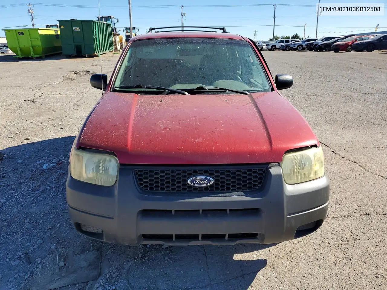 2003 FORD ESCAPE VIN 1FMYU02103KB12508 — фото 5