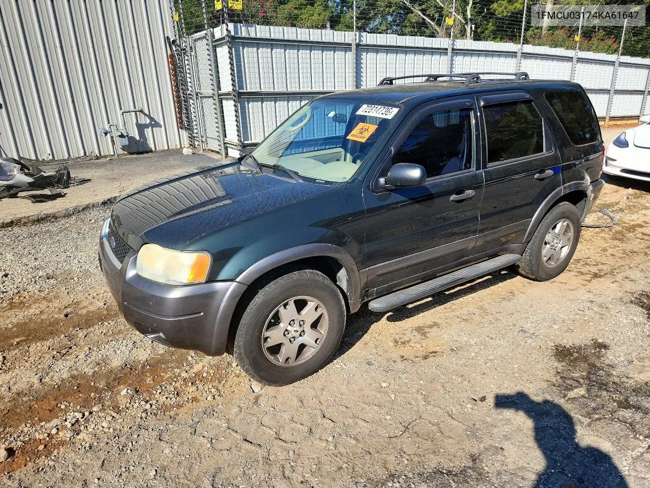 FORD ESCAPE 2004, VIN 1FMCU03174KA61647