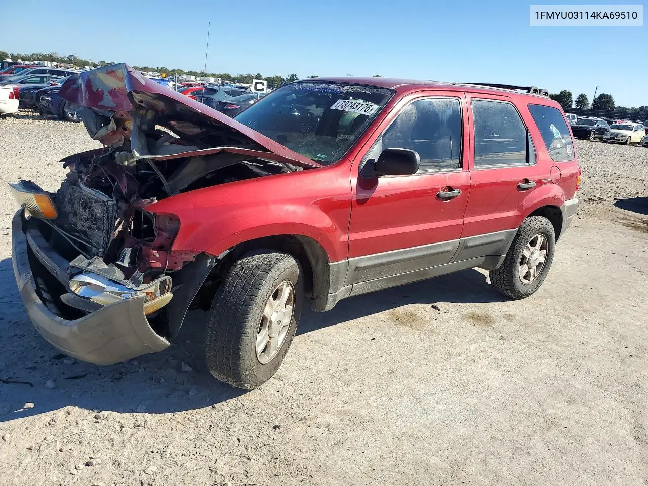 FORD ESCAPE 2004, VIN 1FMYU03114KA69510