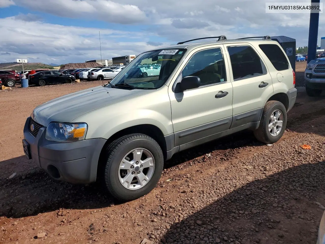 FORD ESCAPE 2005, VIN 1FMYU03185KA43892