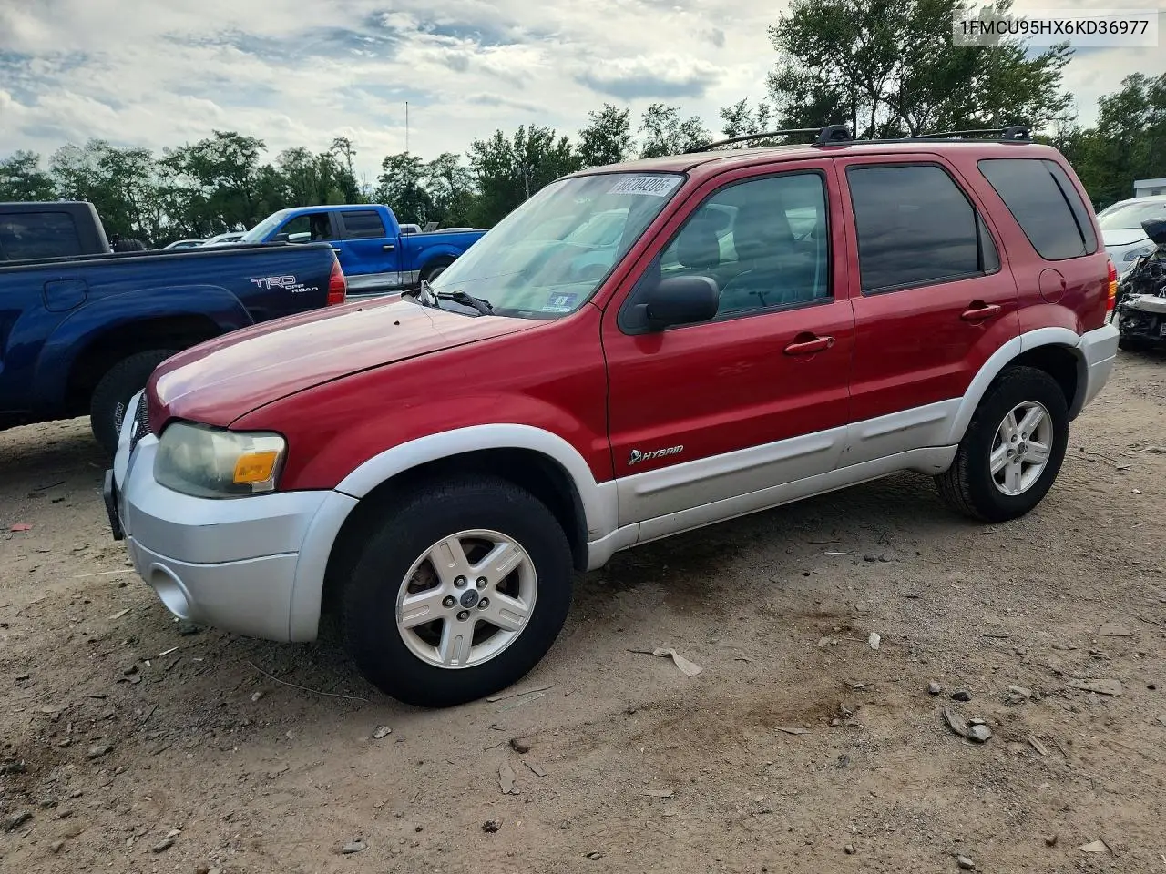 FORD ESCAPE 2006, VIN 1FMCU95HX6KD36977