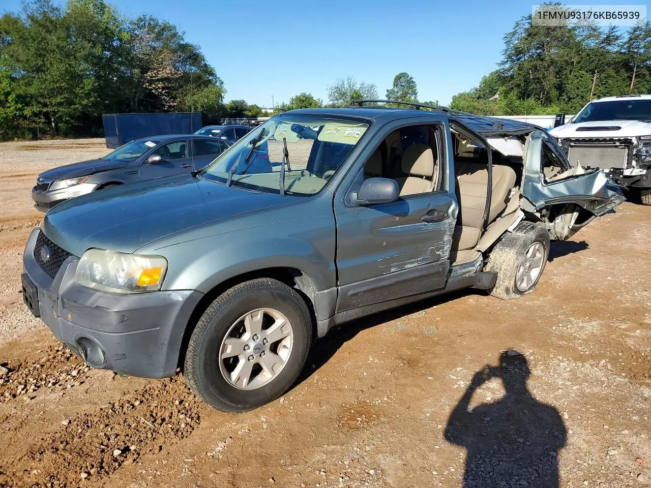 FORD ESCAPE 2006, VIN 1FMYU93176KB65939