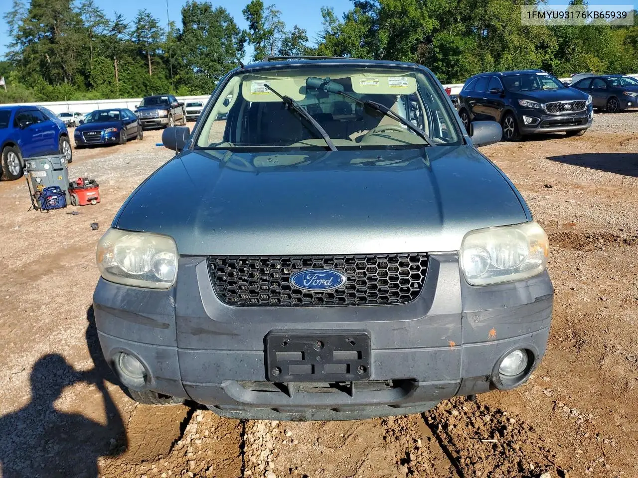 2006 FORD ESCAPE VIN 1FMYU93176KB65939 — фото 5
