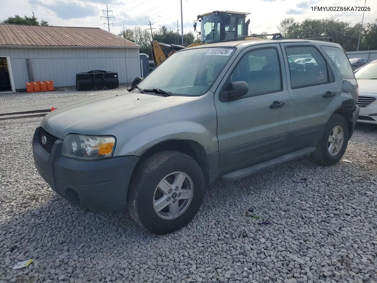 FORD ESCAPE 2006, VIN 1FMYU02Z86KA72026