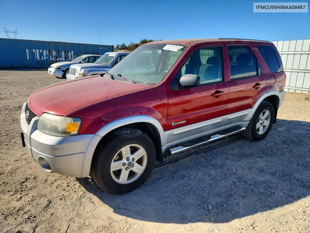 FORD ESCAPE 2006, VIN 1FMCU95H86KA08487