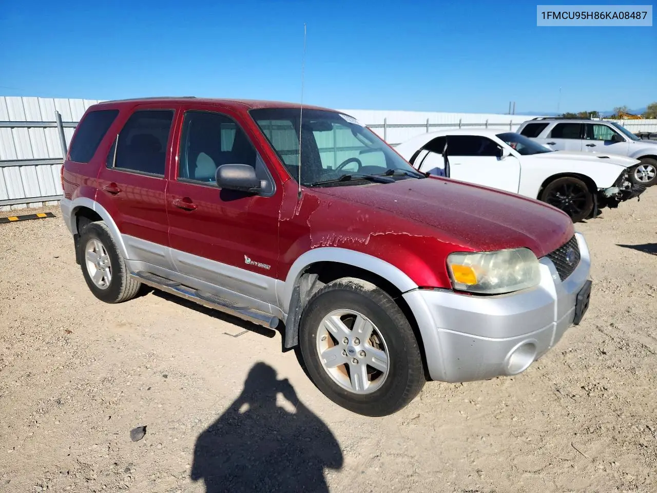 2006 FORD ESCAPE VIN 1FMCU95H86KA08487 — фото 4