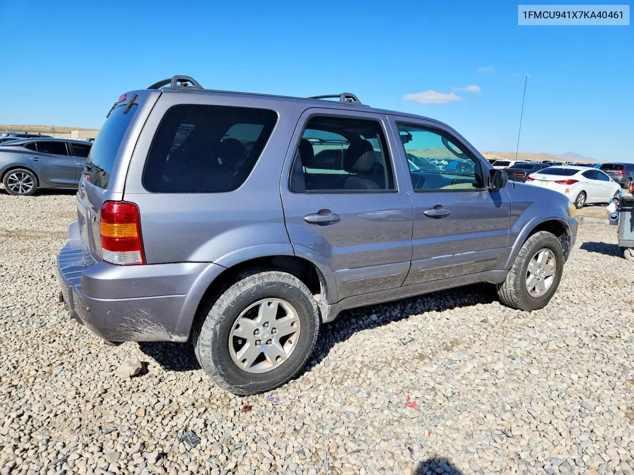 2007 FORD ESCAPE VIN 1FMCU941X7KA40461 — фото 3