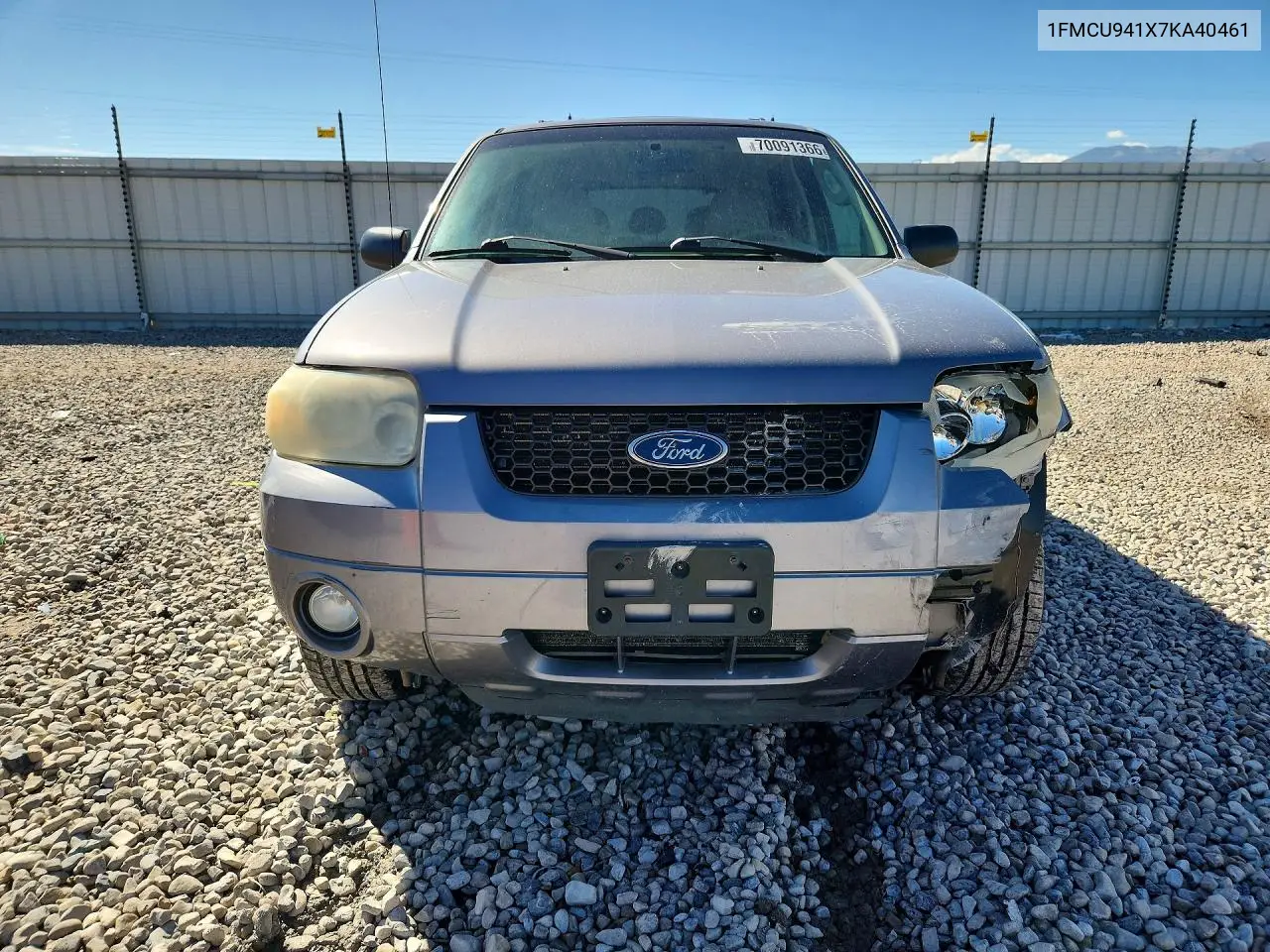 2007 FORD ESCAPE VIN 1FMCU941X7KA40461 — фото 5