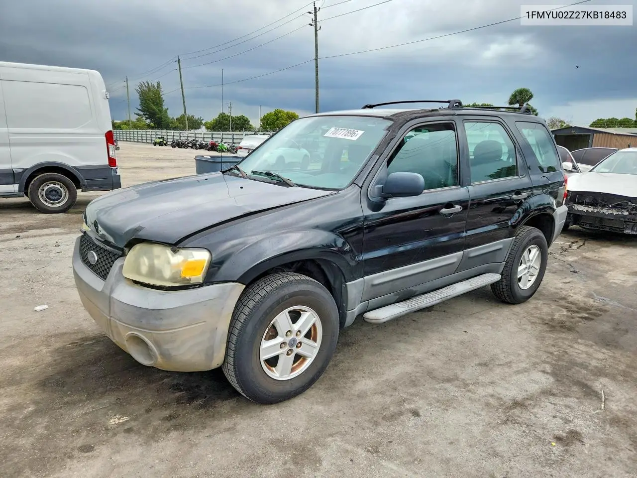 FORD ESCAPE 2007, VIN 1FMYU02Z27KB18483