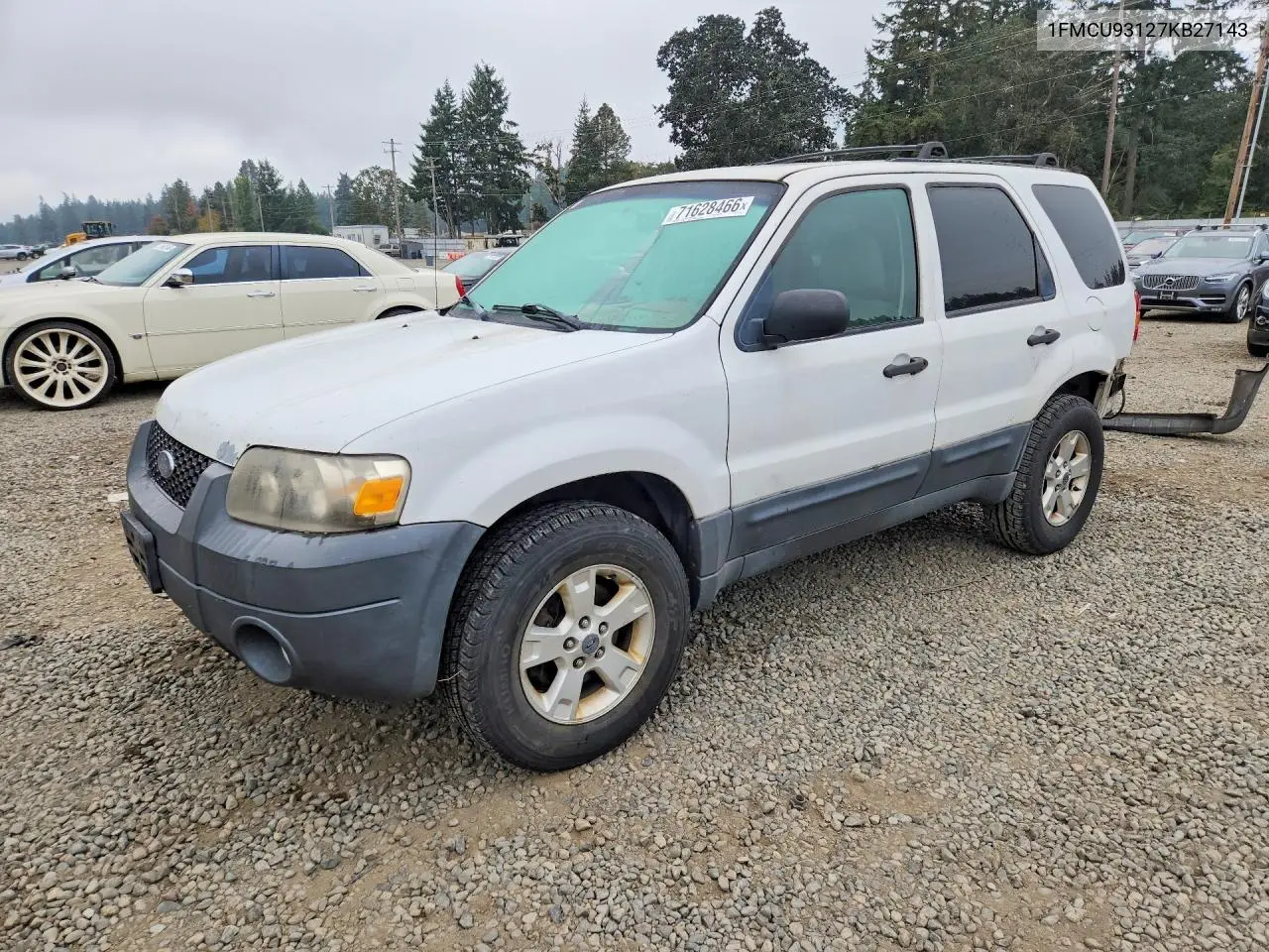 FORD ESCAPE 2007, VIN 1FMCU93127KB27143