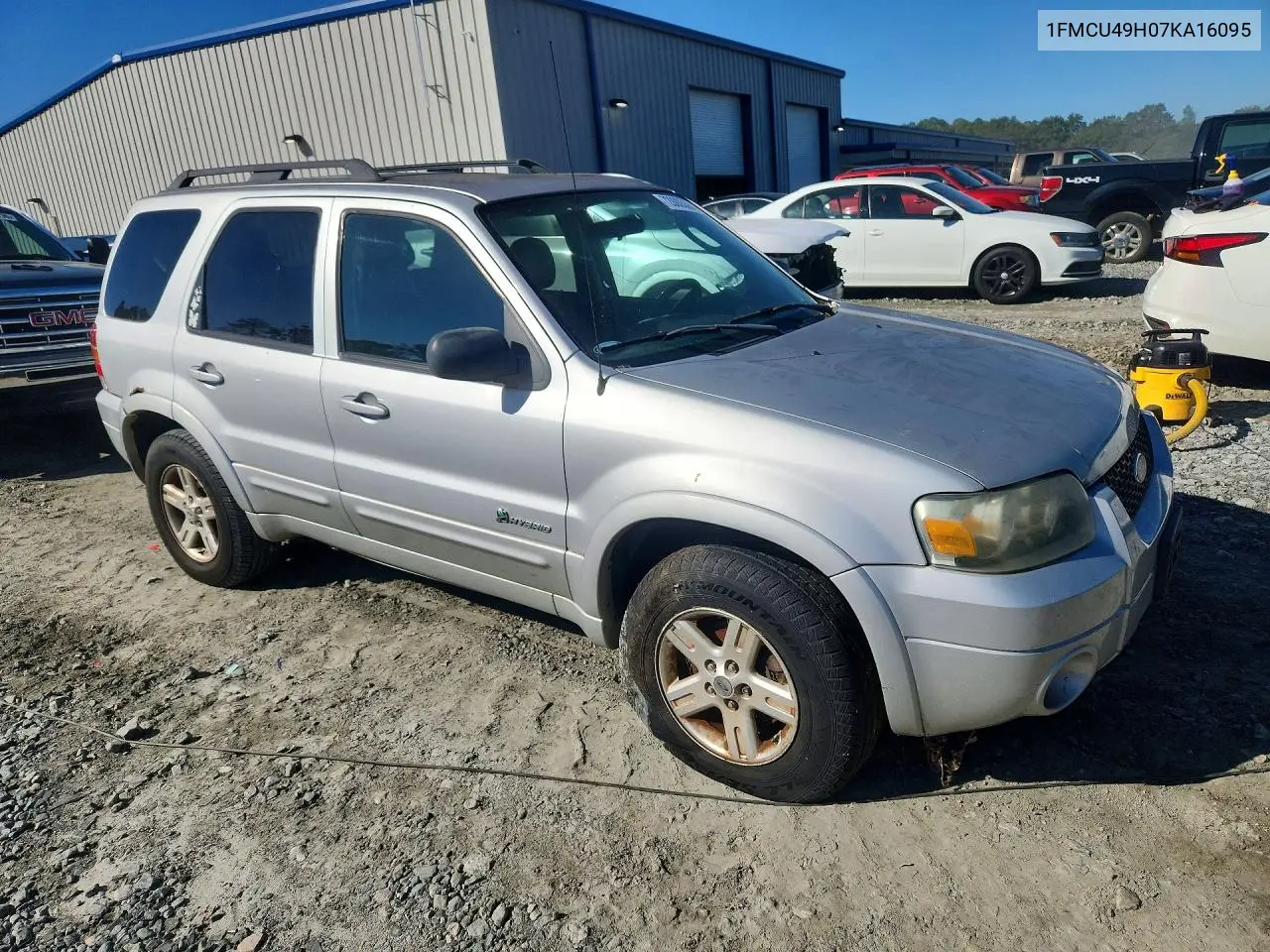 2007 FORD ESCAPE VIN 1FMCU49H07KA16095 — фото 4
