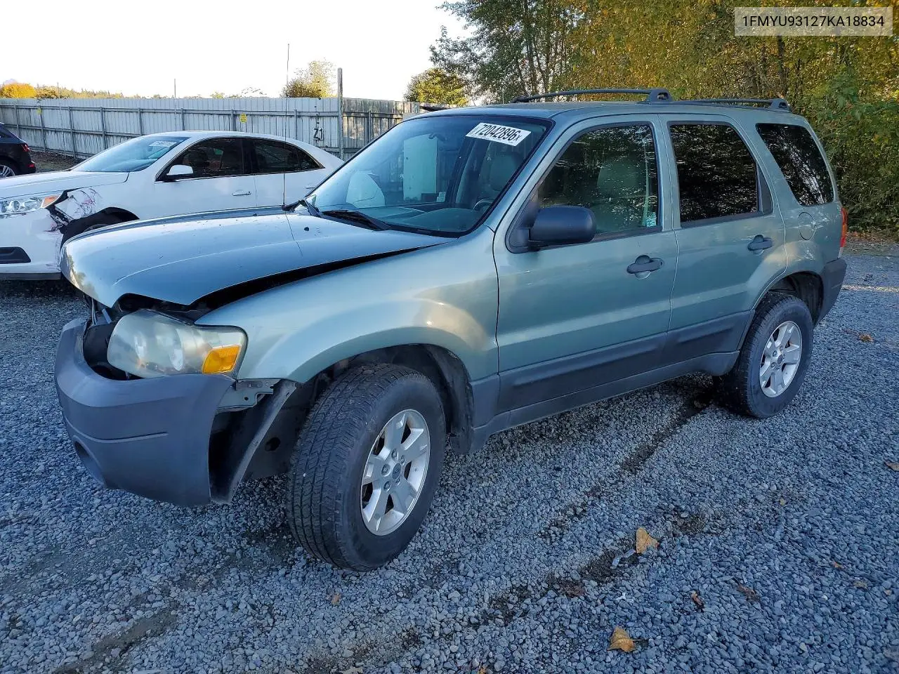 FORD ESCAPE 2007, VIN 1FMYU93127KA18834
