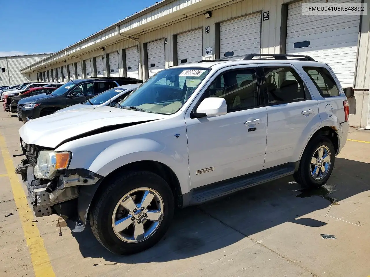 FORD ESCAPE 2008, VIN 1FMCU04108KB48892
