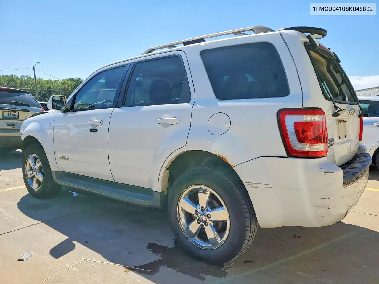 2008 FORD ESCAPE VIN 1FMCU04108KB48892 — фото 2
