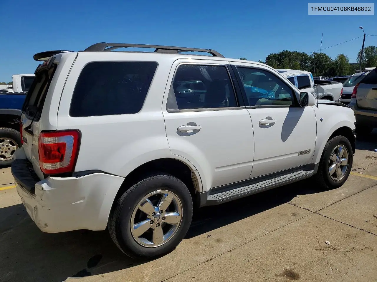 2008 FORD ESCAPE VIN 1FMCU04108KB48892 — фото 3