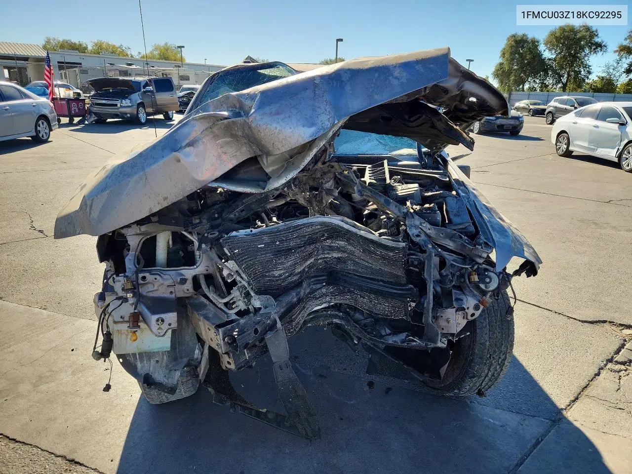 2008 FORD ESCAPE VIN 1FMCU03Z18KC92295 — фото 5