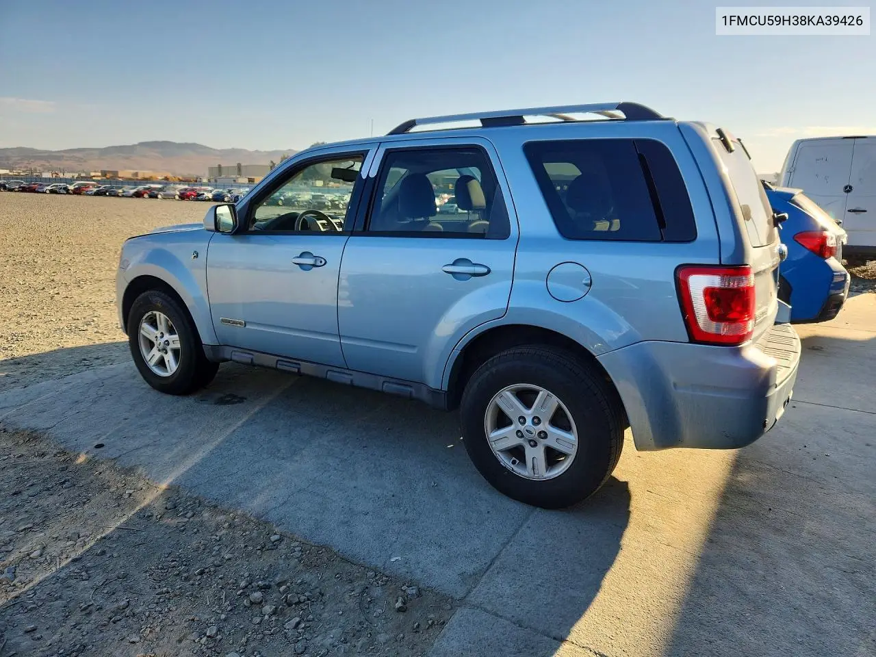 2008 FORD ESCAPE VIN 1FMCU59H38KA39426 — фото 2