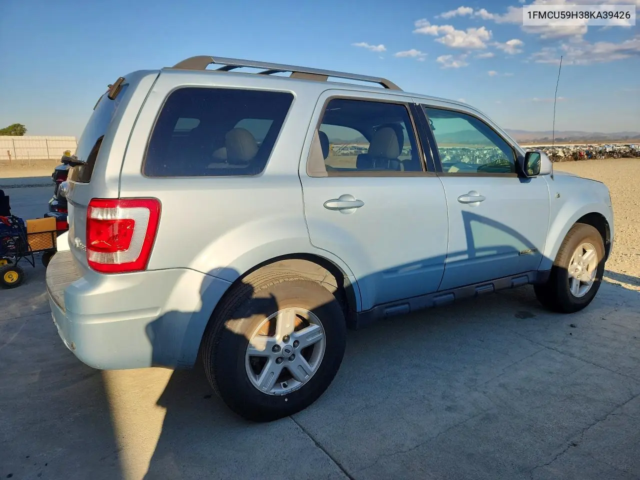 2008 FORD ESCAPE VIN 1FMCU59H38KA39426 — фото 3