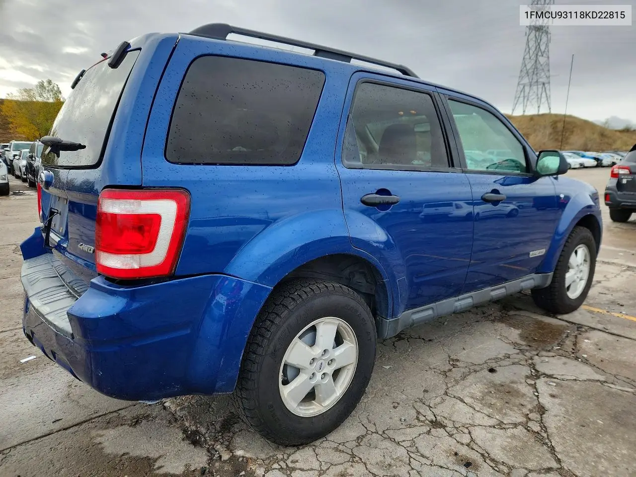 FORD ESCAPE 2008, VIN 1FMCU93118KD22815
