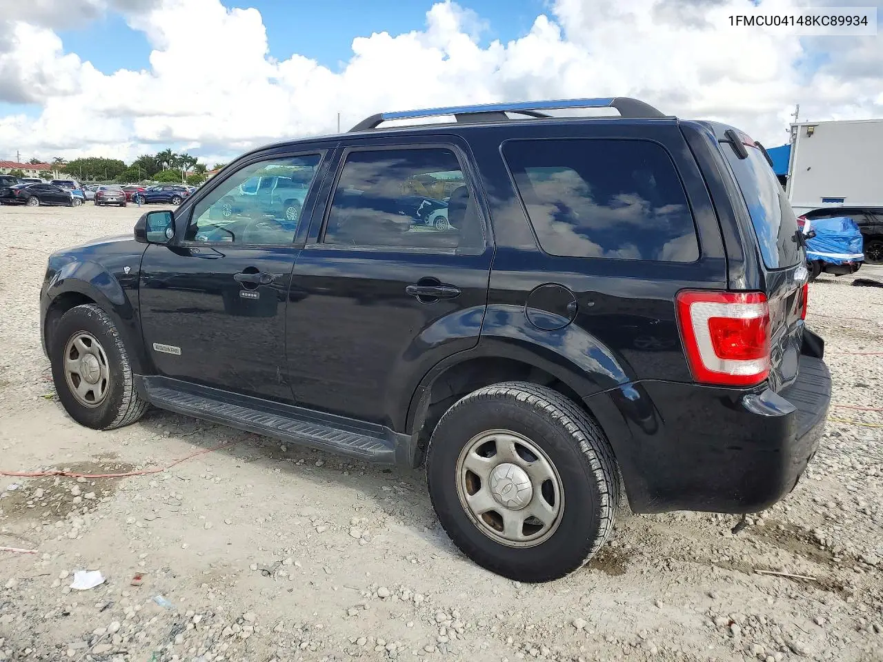 2008 FORD ESCAPE VIN 1FMCU04148KC89934 — фото 2