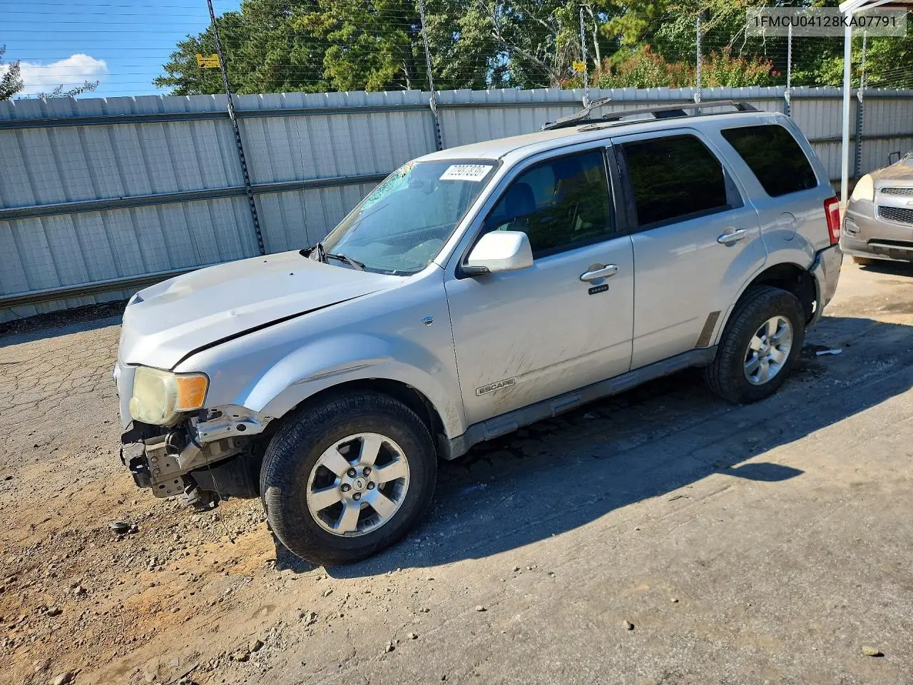 FORD ESCAPE 2008, VIN 1FMCU04128KA07791