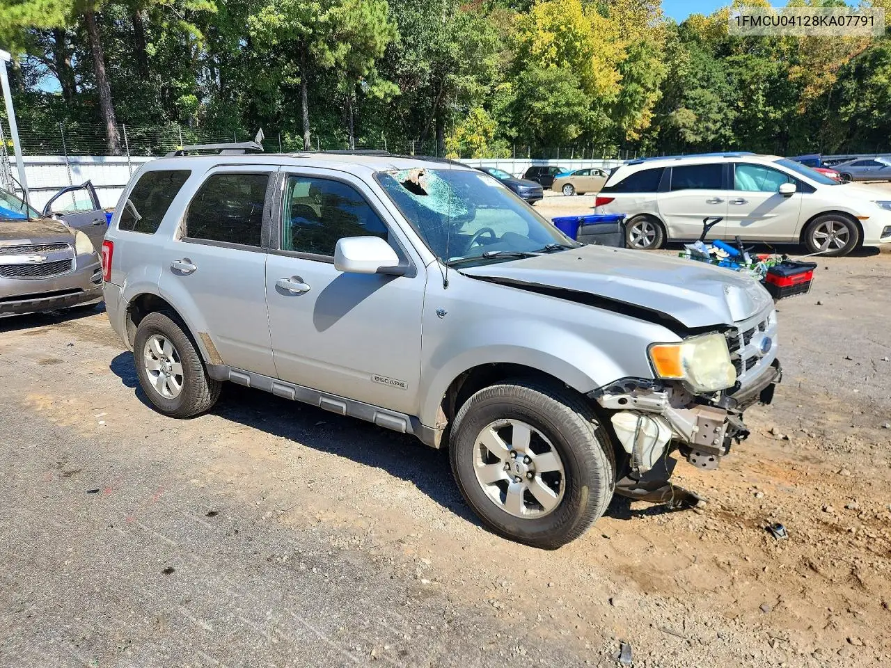 2008 FORD ESCAPE VIN 1FMCU04128KA07791 — фото 4