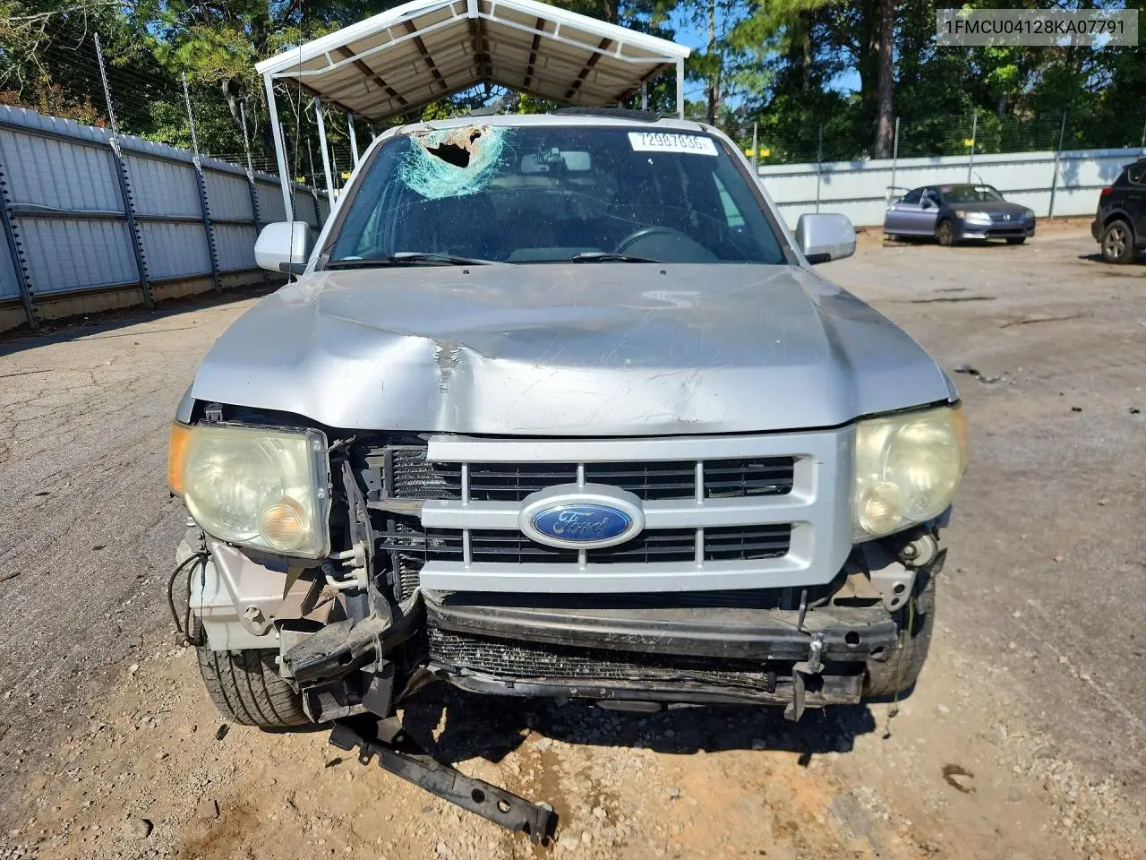 2008 FORD ESCAPE VIN 1FMCU04128KA07791 — фото 5