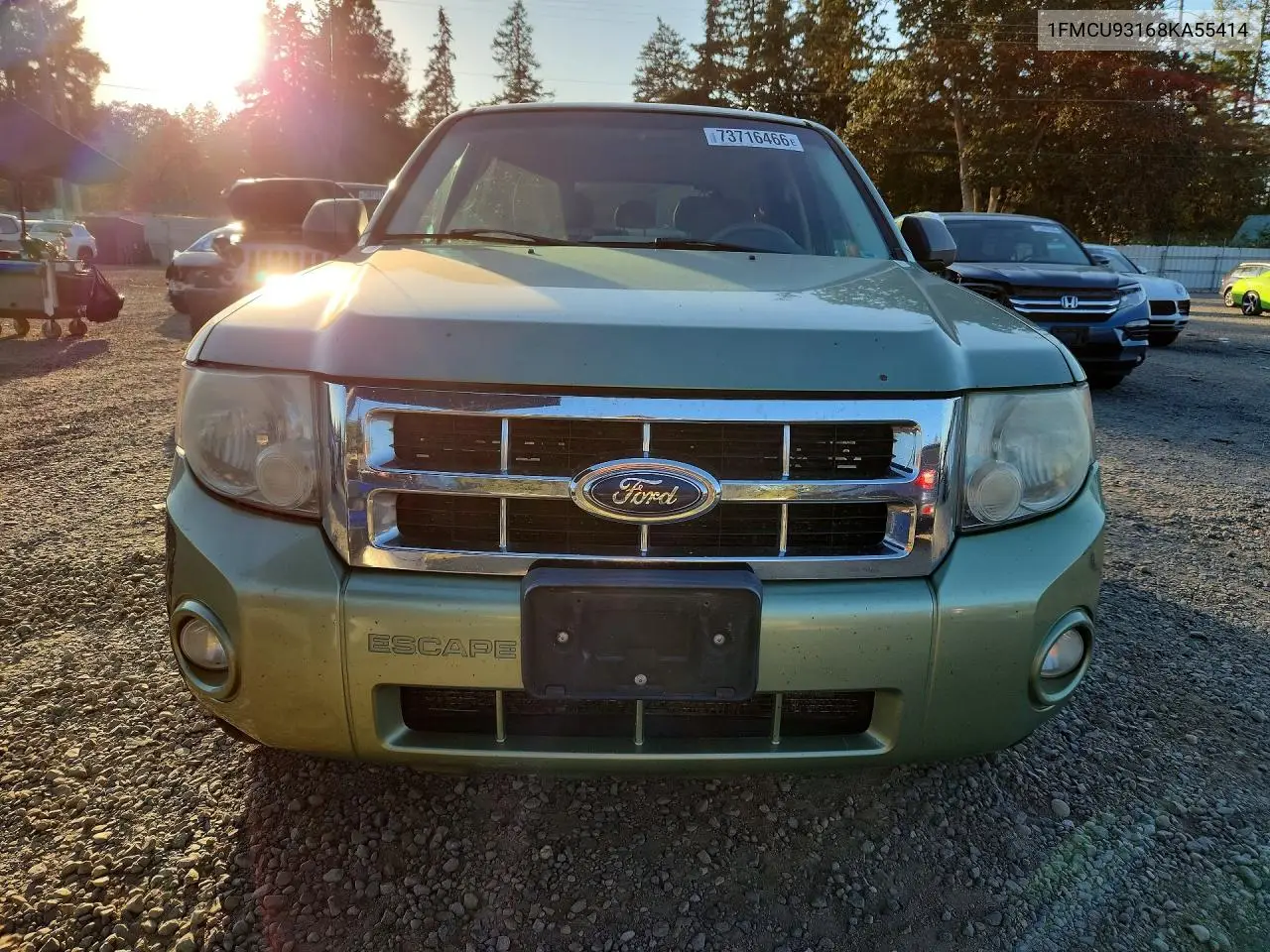 2008 FORD ESCAPE VIN 1FMCU93168KA55414 — фото 5