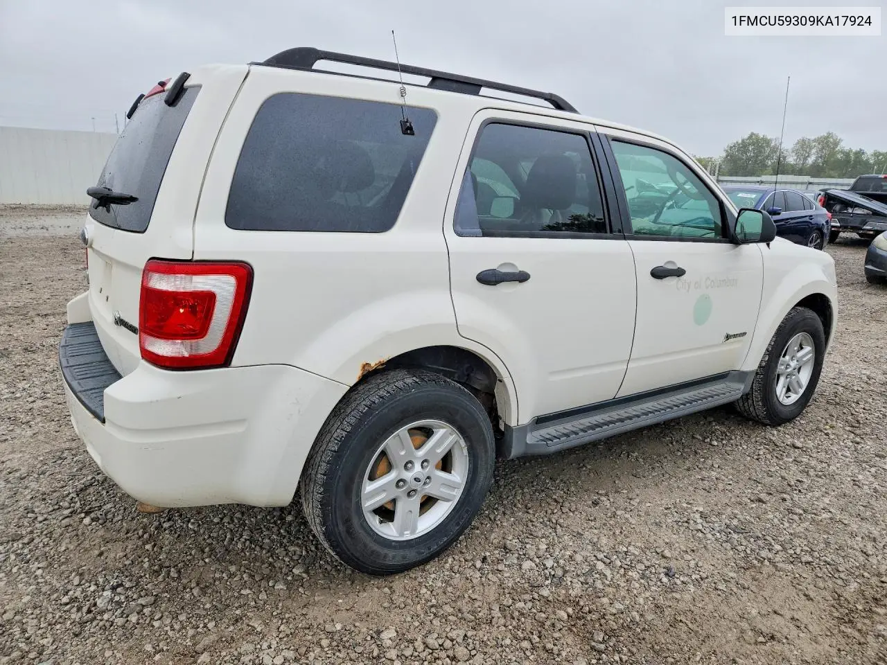 2009 FORD ESCAPE VIN 1FMCU59309KA17924 — фото 3