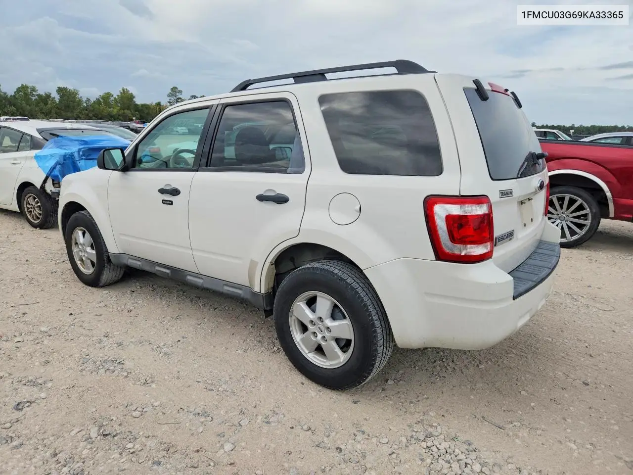2009 FORD ESCAPE VIN 1FMCU03G69KA33365 — фото 2
