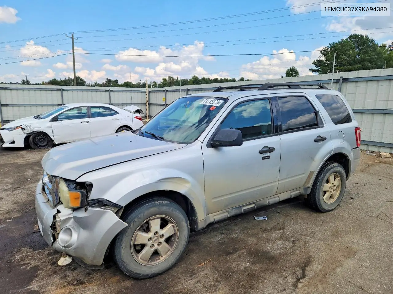 FORD ESCAPE 2009, VIN 1FMCU037X9KA94380