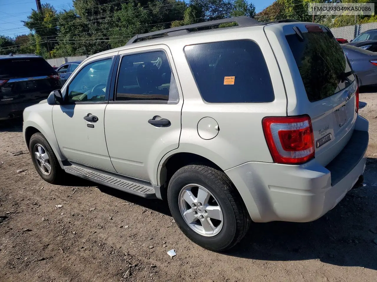 2009 FORD ESCAPE VIN 1FMCU93G49KA50086 — фото 2