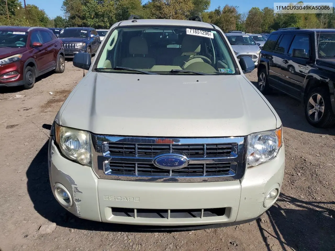 2009 FORD ESCAPE VIN 1FMCU93G49KA50086 — фото 5