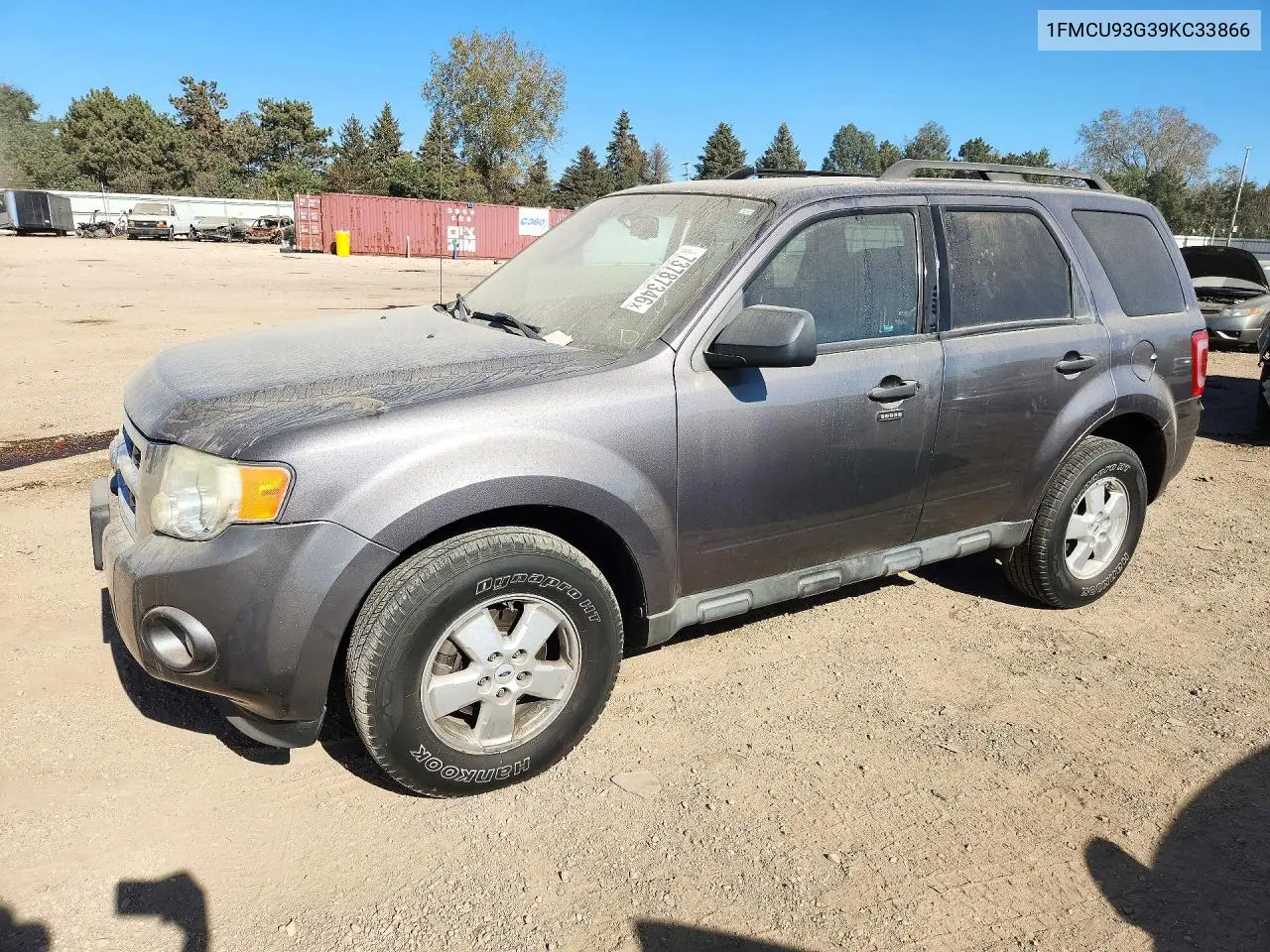 FORD ESCAPE 2009, VIN 1FMCU93G39KC33866