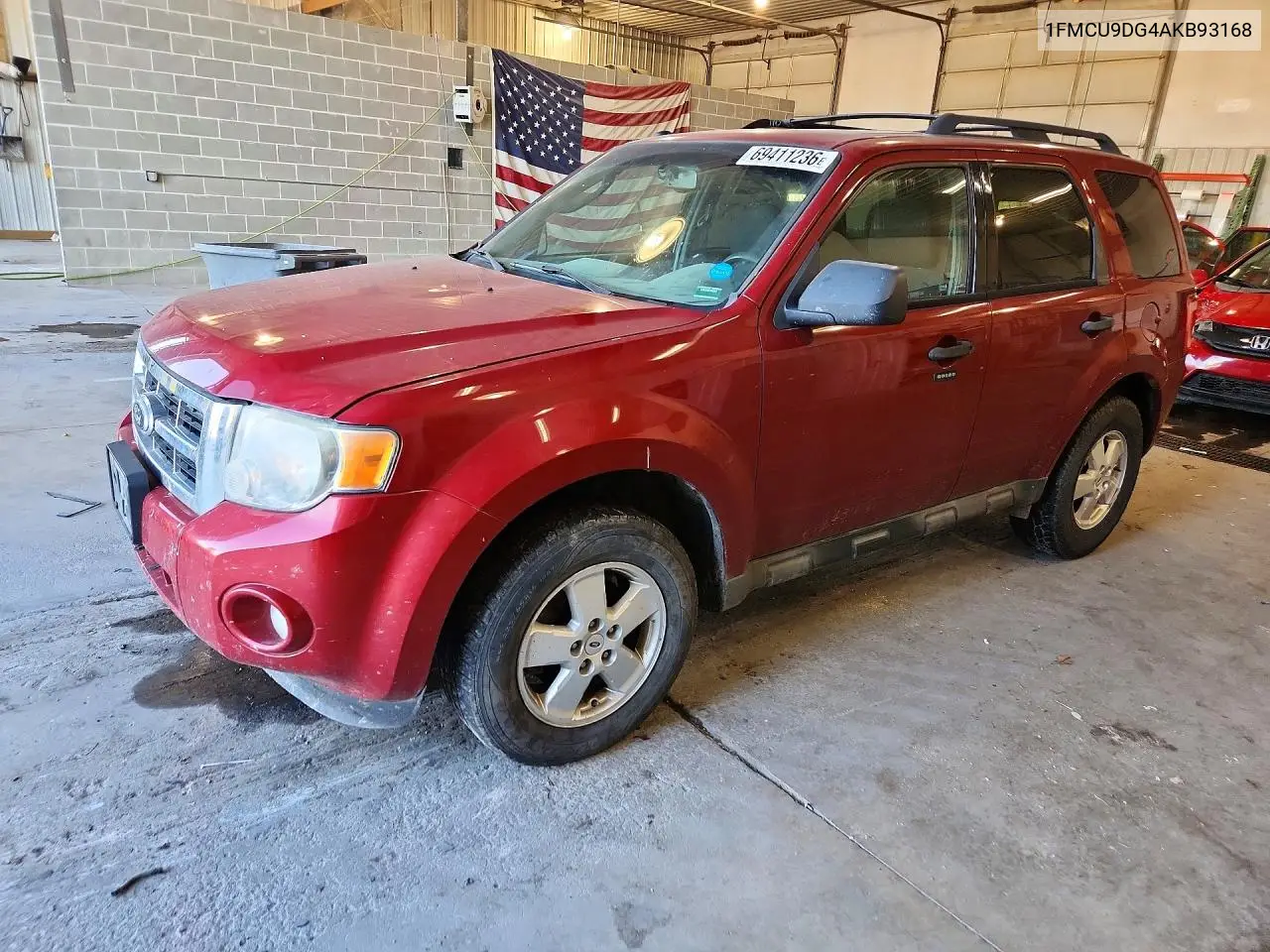 FORD ESCAPE 2010, VIN 1FMCU9DG4AKB93168
